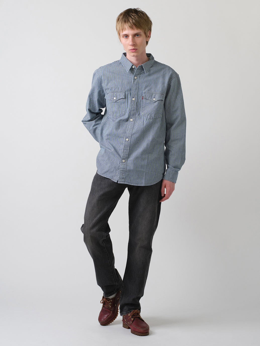 シャツ Levi's/リーバイス リラックスフィット ウエスタンシャツ インディゴ RINSE メンズ リラックスフィット ウエスタンシャツ \u2013 リーバイス®公式オンラインストア