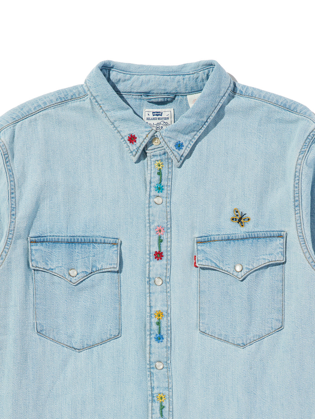 リラックスフィット ウエスタンシャツ