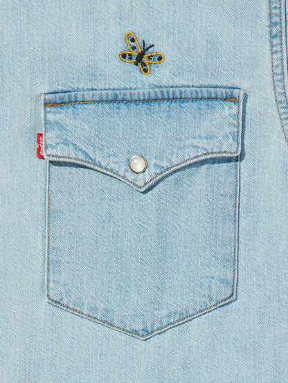 リラックスフィット ウエスタンシャツ