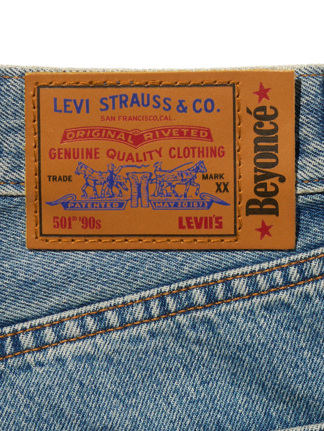 BEYONCE X LEVI’S® 501®'90S ジーンズ ミディアムインディゴ