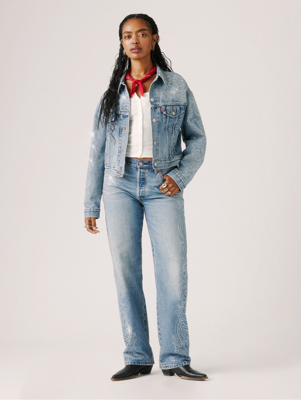 BEYONCE X LEVI’S® 501®'90S ジーンズ ミディアムインディゴ