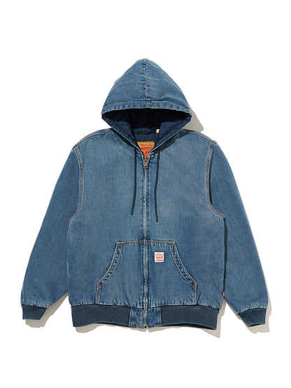 WORKWEAR POTRERO デニム フーディー ミディアムインディゴ