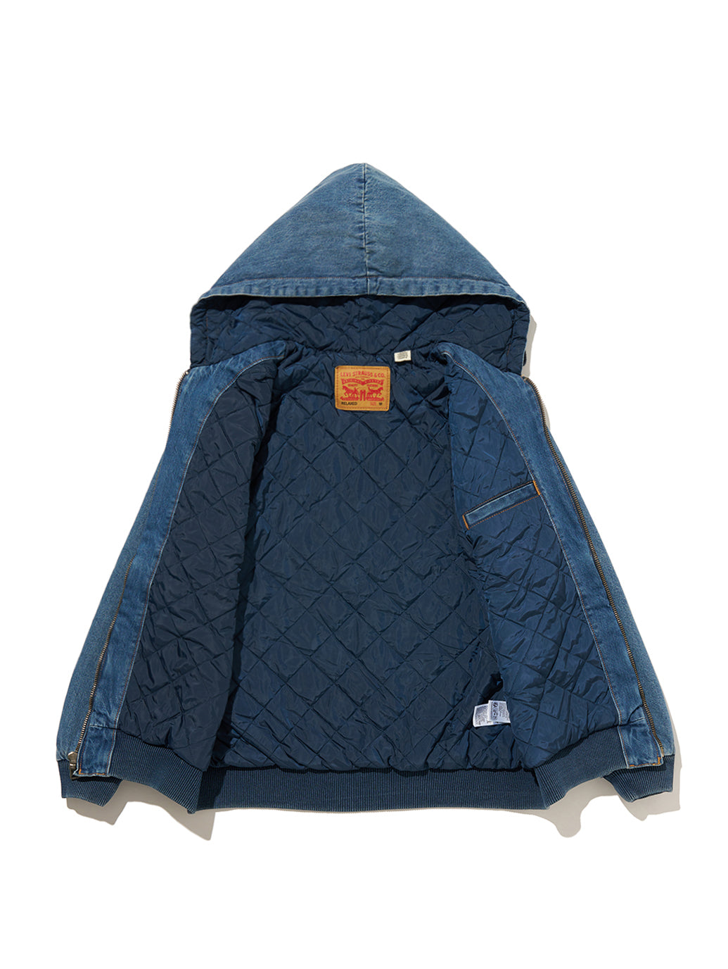 WORKWEAR POTRERO デニム フーディー ミディアムインディゴ