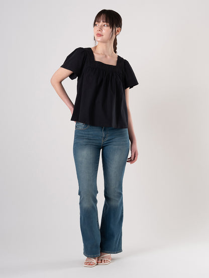 726™ ハイライズフレア ジーンズ ミディアムインディゴ 