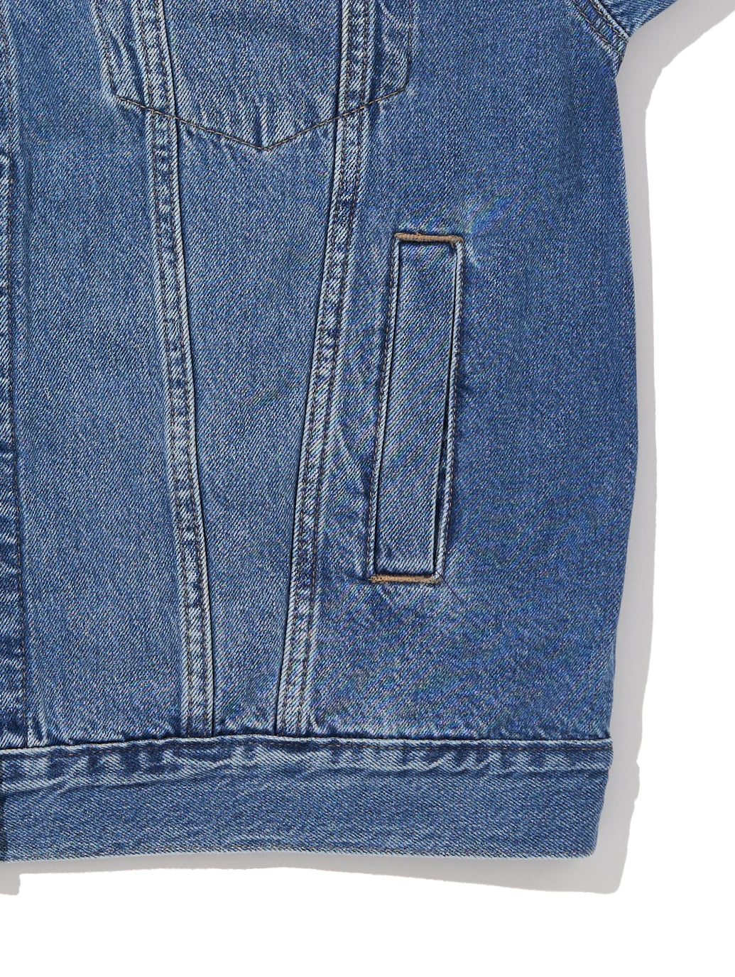 XL WOMEN'Sトラッカージャケット ミディアムインディゴ WORN IN