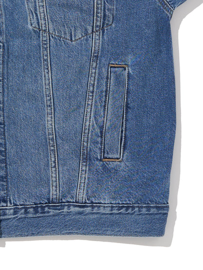 XL WOMEN'Sトラッカージャケット ミディアムインディゴ WORN IN 