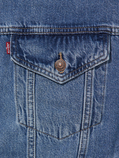XL WOMEN'Sトラッカージャケット ミディアムインディゴ WORN IN 