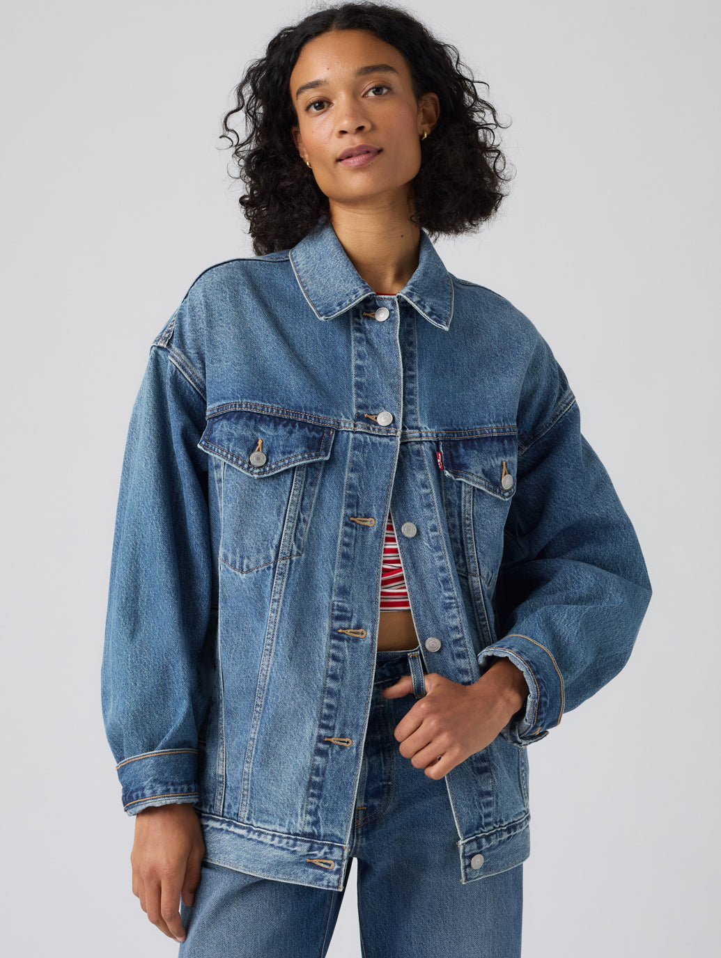 XL WOMEN'S トラッカージャケット ミディアムインディゴ