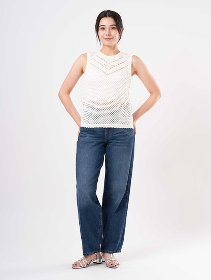 BAGGY DAD ジーンズ ミディアムインディゴ