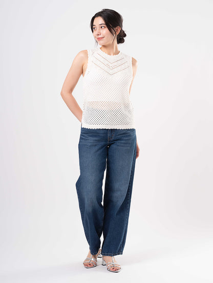 BAGGY DAD ジーンズ ミディアムインディゴ