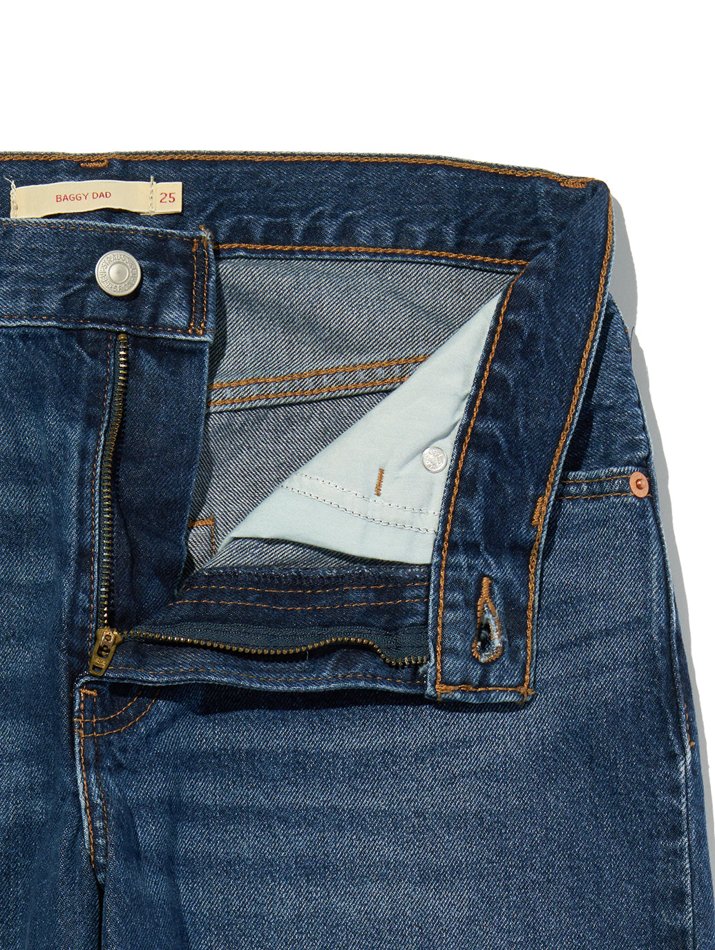 BAGGY DAD ジーンズ ミディアムインディゴ