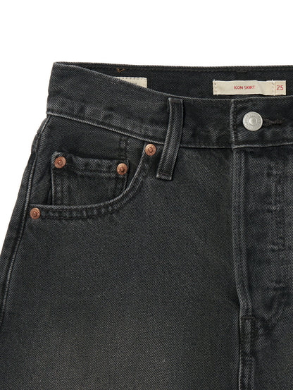 ICON デニム スカート ブラック