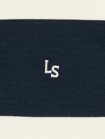 ストライプ ラグビーシャツ