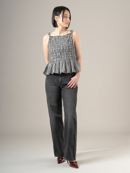 LOW LOOSE ジーンズ ブラック