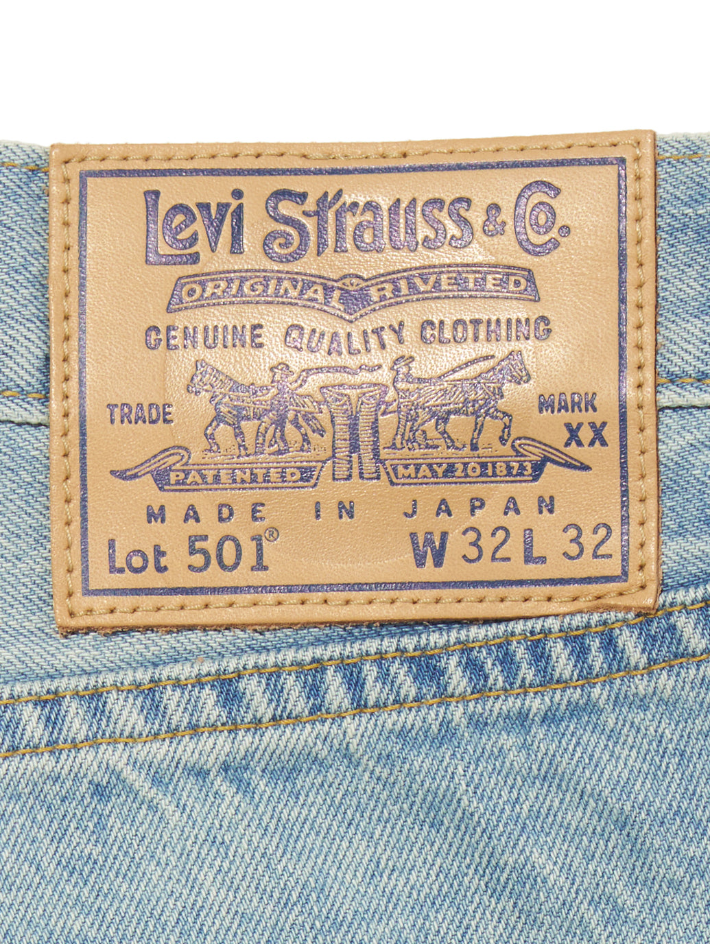 BLUETAB™ 1980's 501® ジーンズ ライトインディゴ MADE IN JAPAN 