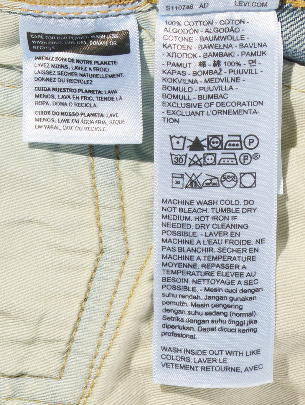 BLUETAB™ 1980's 501® ジーンズ ライトインディゴ MADE IN JAPAN 