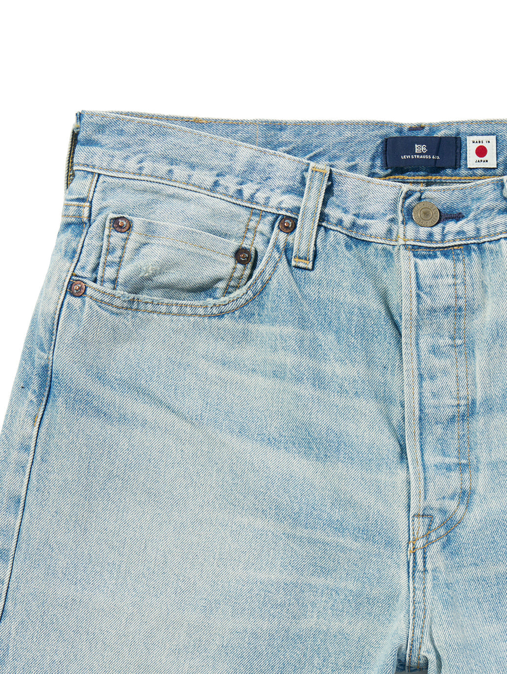 BLUETAB™ 1980's 501® ORIGINAL ジーンズ ライトインディゴ MADE IN JAPAN 
