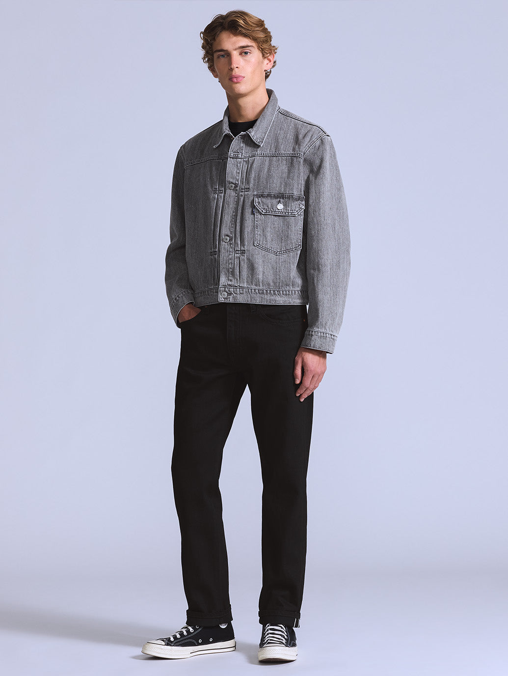 BLUETAB™ 502™ テーパードフィット ジーンズ ブラック