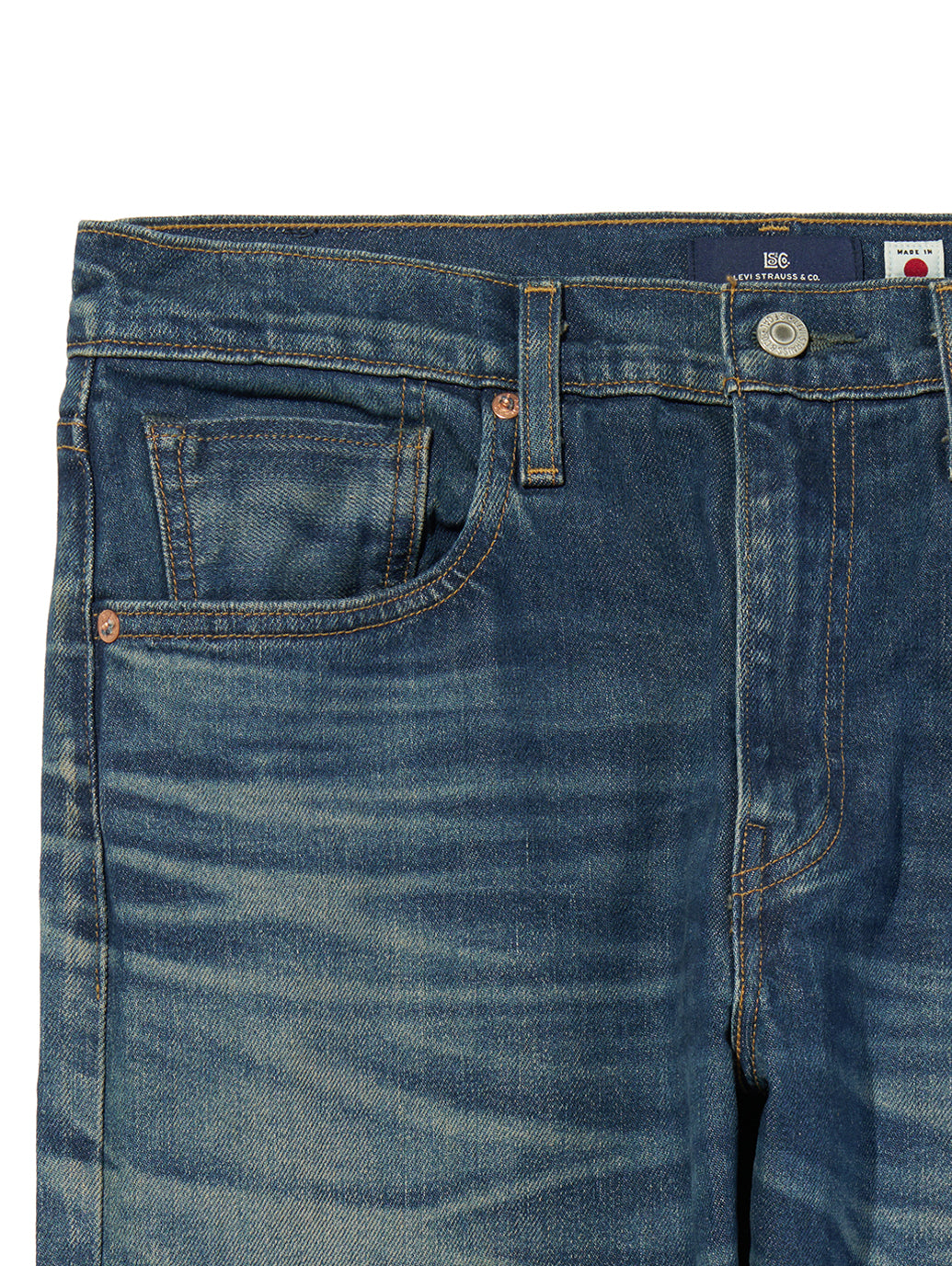 BLUETAB™ 502™ テーパードジーンズ ミディアムインディゴ MADE IN JAPAN 