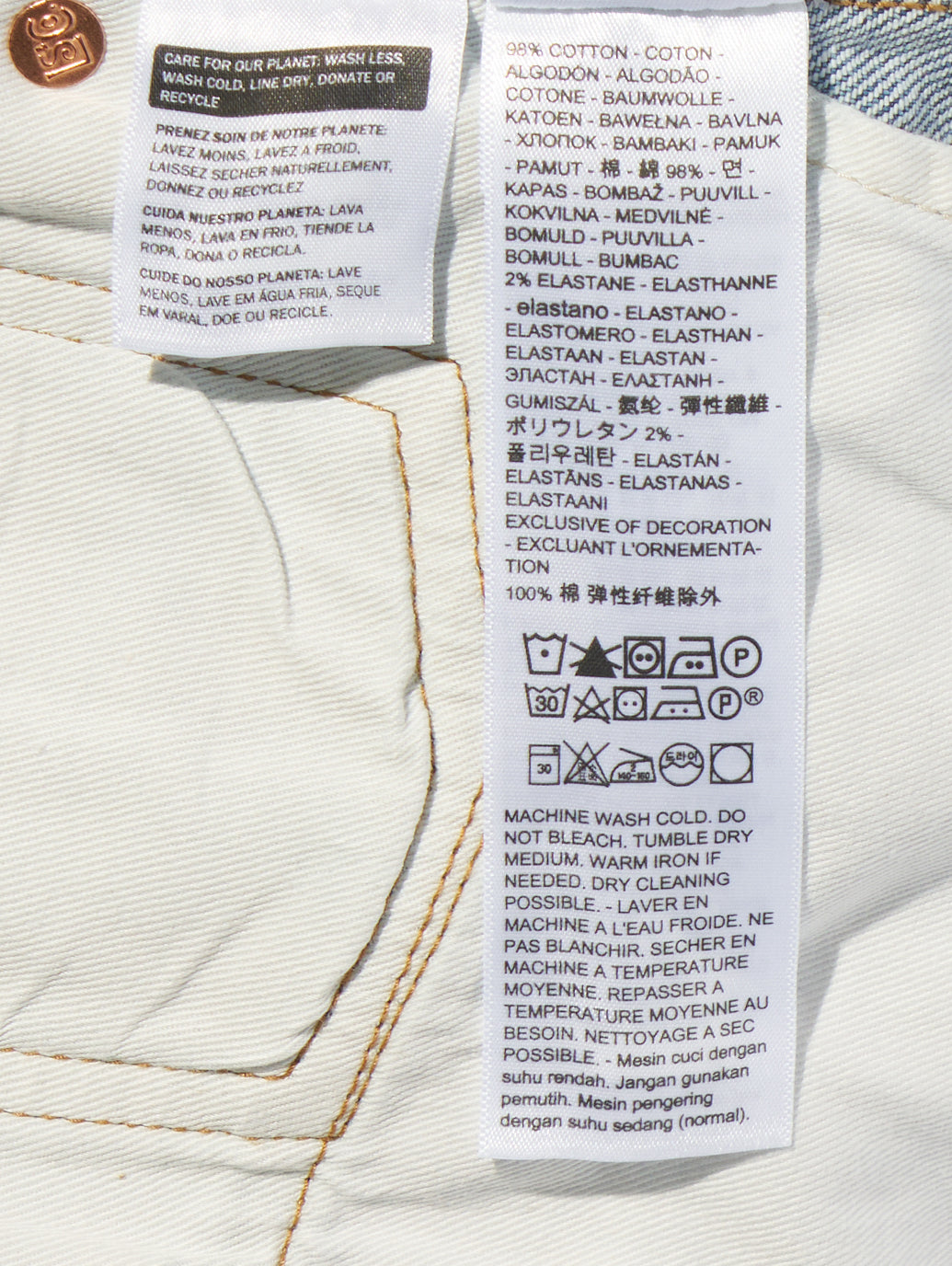 BLUETAB™ 502™ テーパードジーンズ ミディアムインディゴ 