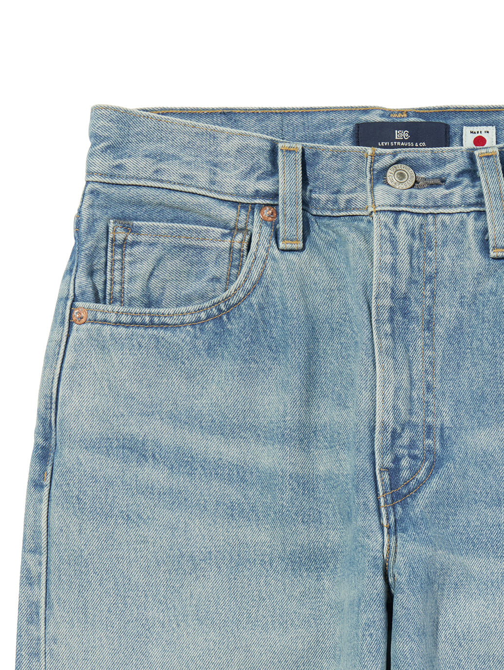 BLUETAB™ COLUMN ジーンズ ライトインディゴ MADE IN JAPAN 