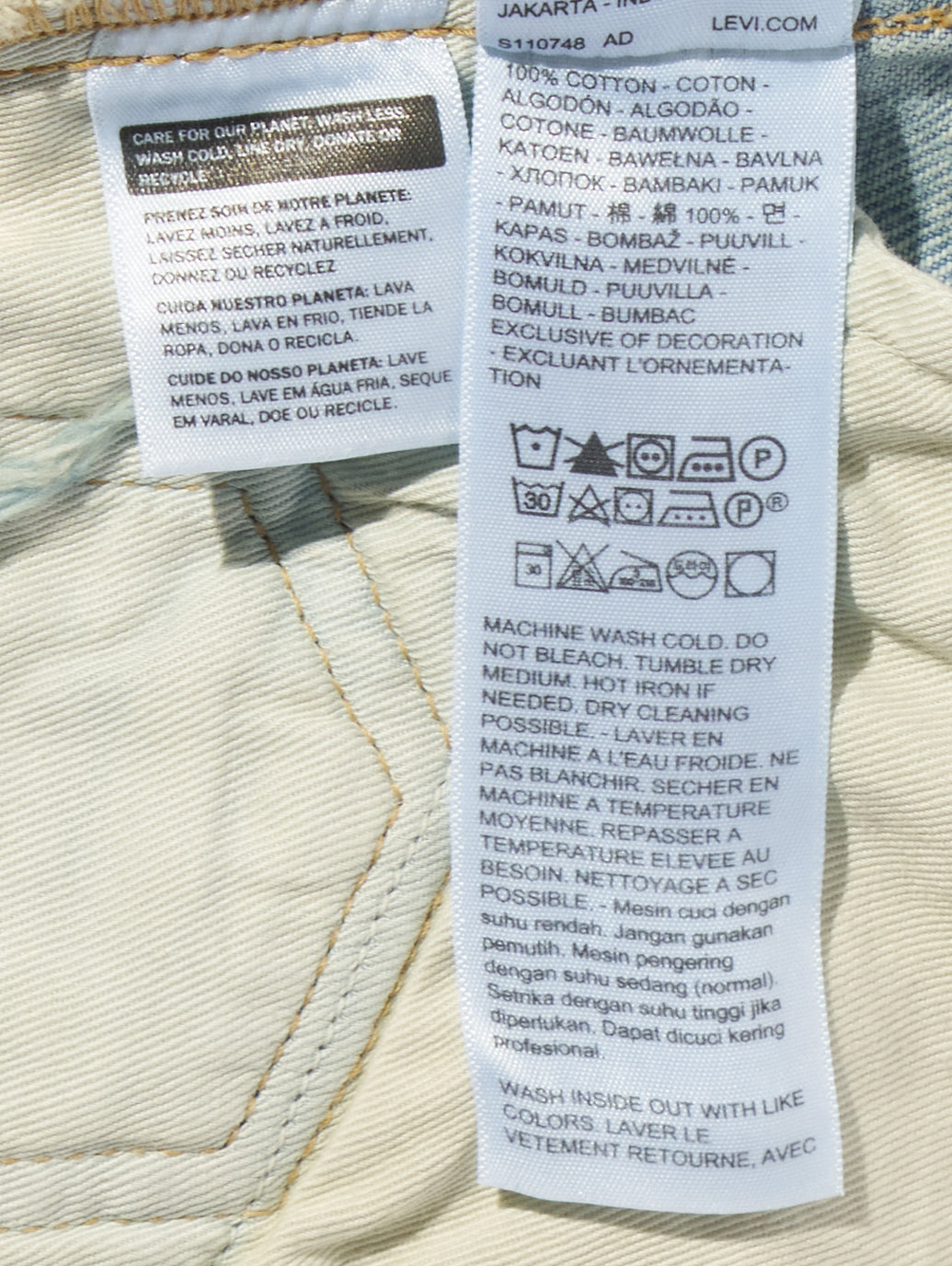 BLUETAB™ COLUMN ジーンズ ライトインディゴ MADE IN JAPAN 