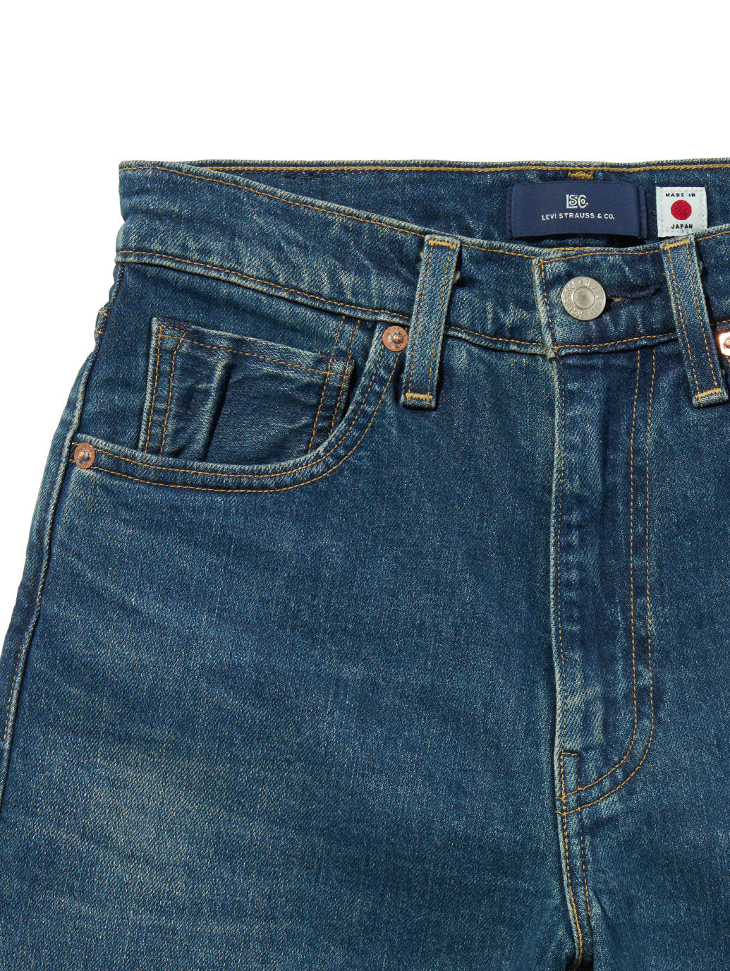 BLUETAB™ COLUMN ジーンズ ミディアムインディゴ MADE IN JAPAN