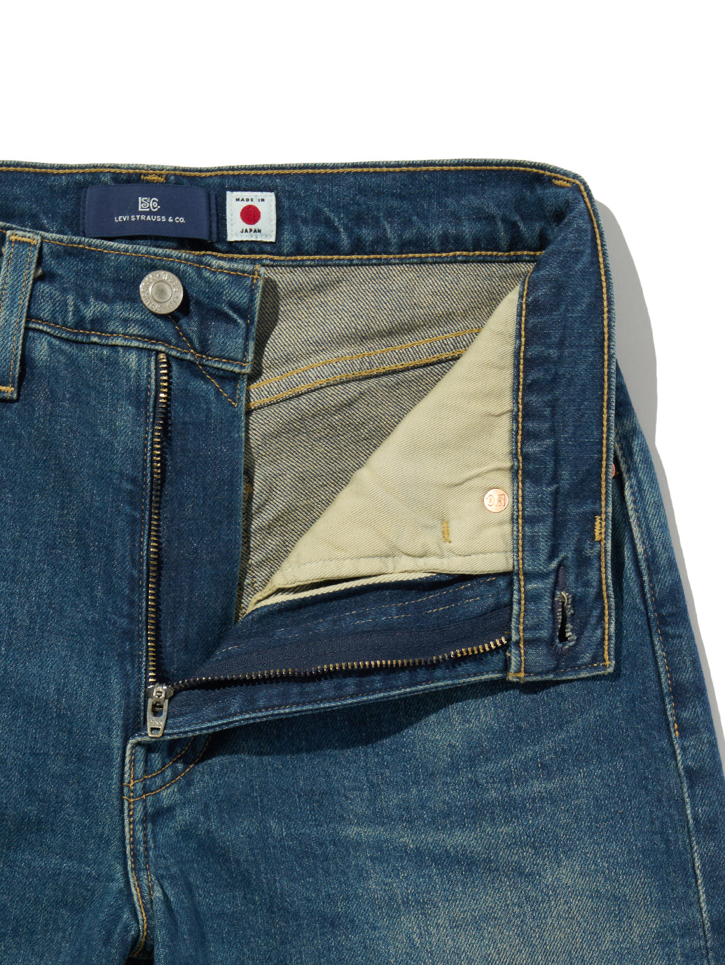 BLUETAB™ COLUMN ジーンズ ミディアムインディゴ MADE IN JAPAN