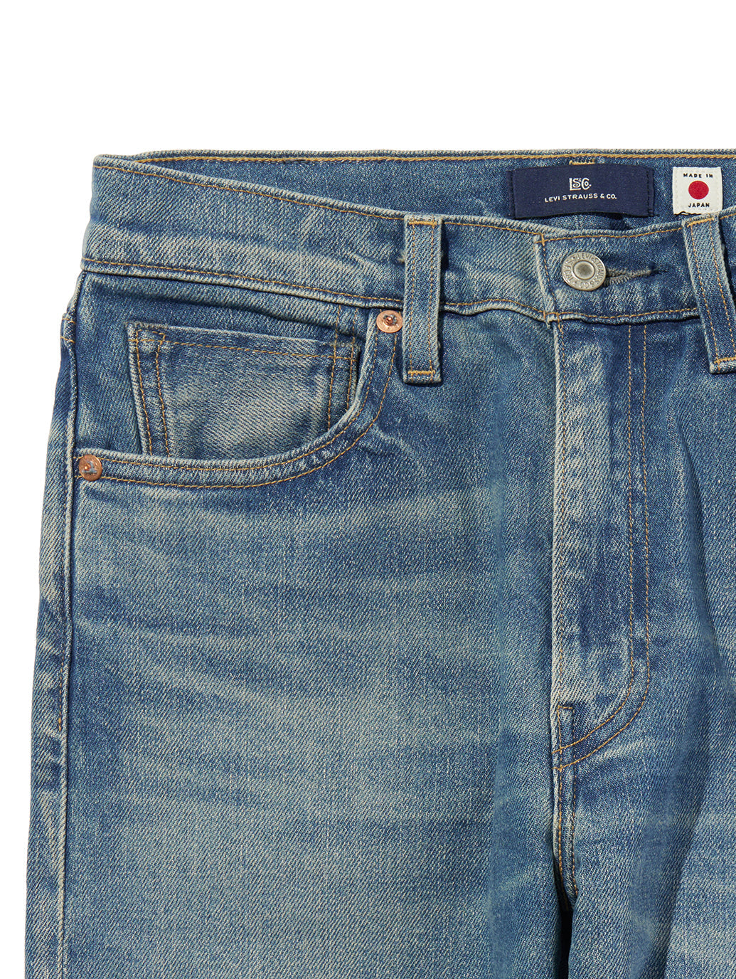 BLUETAB™ COLUMN ジーンズ ミディアムインディゴ MADE IN JAPAN