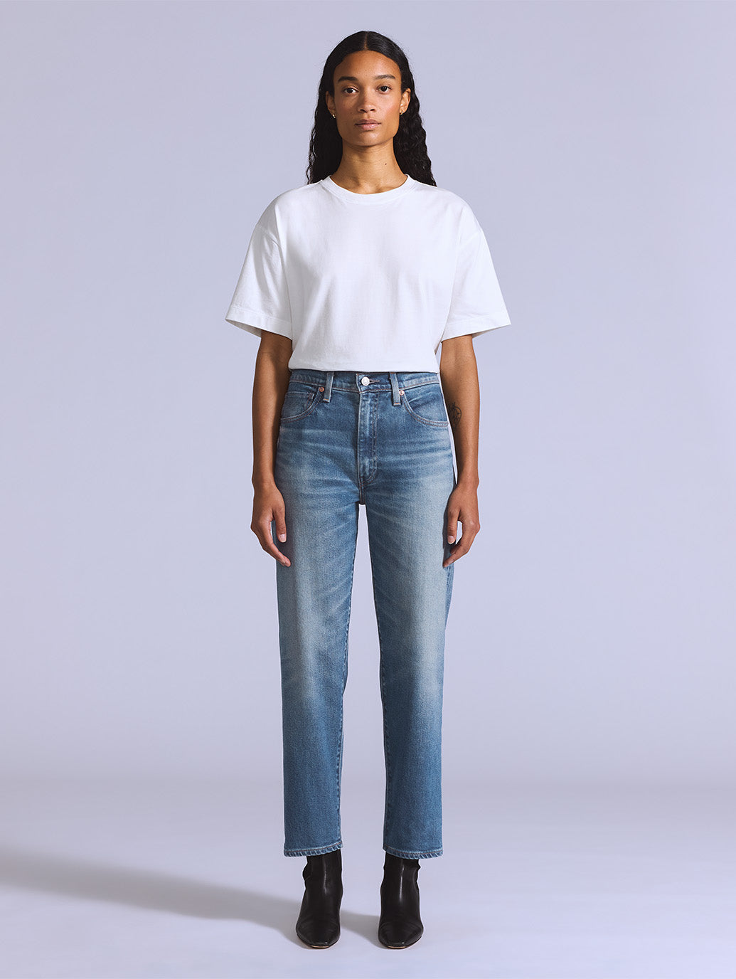 BLUETAB™ COLUMN ジーンズ ミディアムインディゴ MADE IN JAPAN