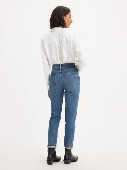 MADE IN JAPAN ハイライズ スリムジーンズ ミディアムインディゴ