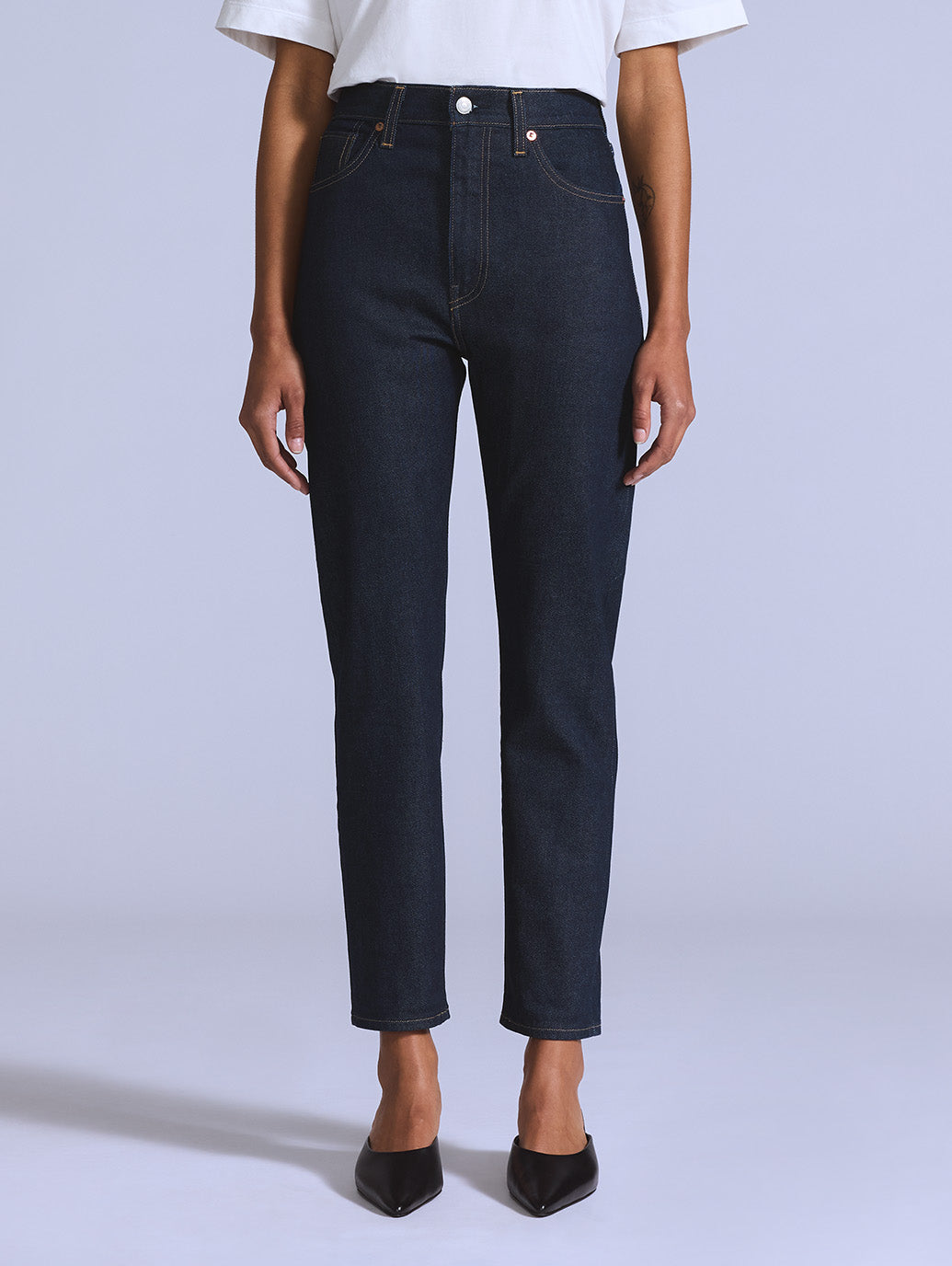 BLUETAB™ ハイライズ スリムジーンズ ダークインディゴ MADE OF JAPAN