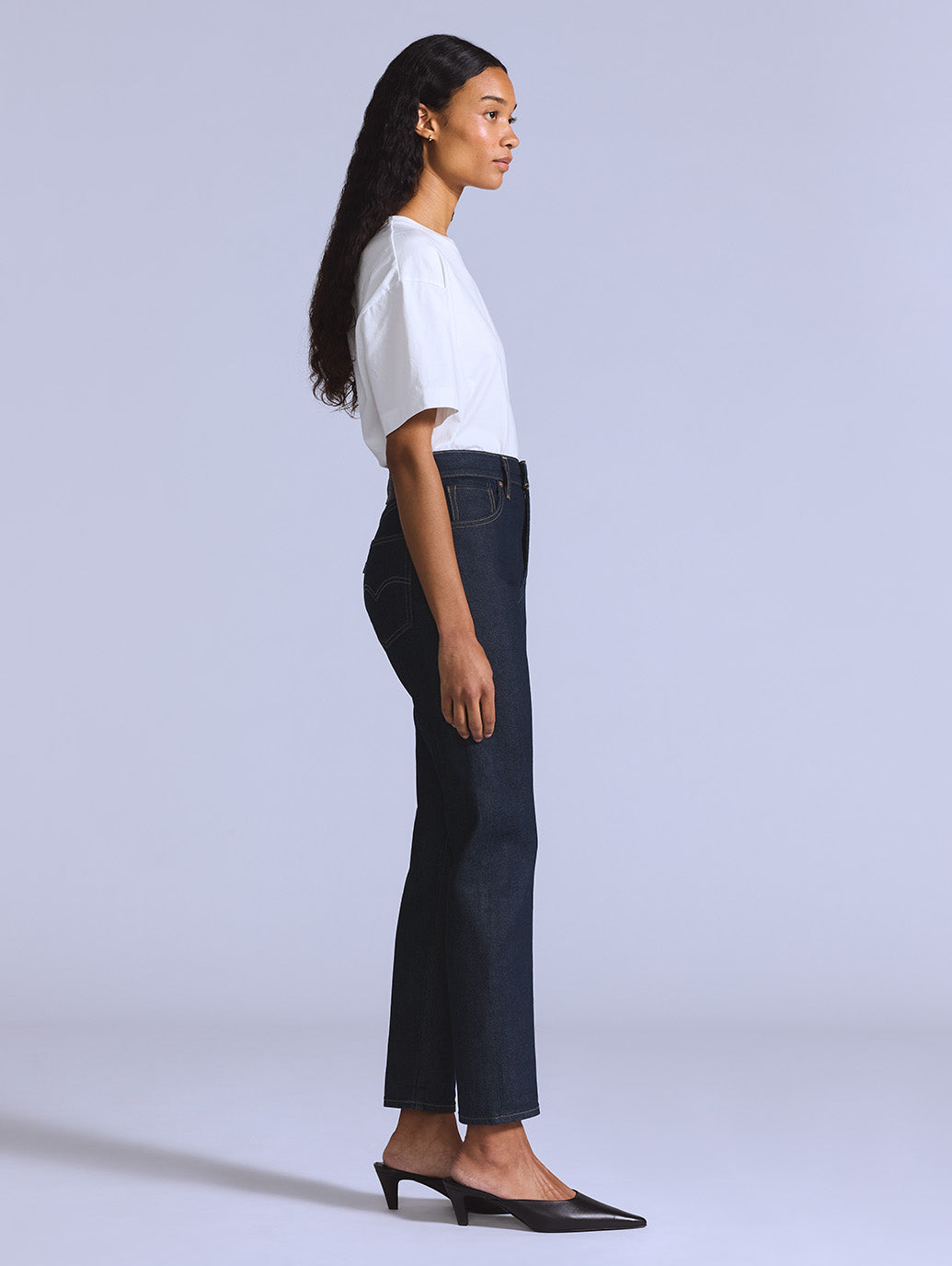 BLUETAB™ ハイライズ スリムジーンズ ダークインディゴ MADE OF JAPAN