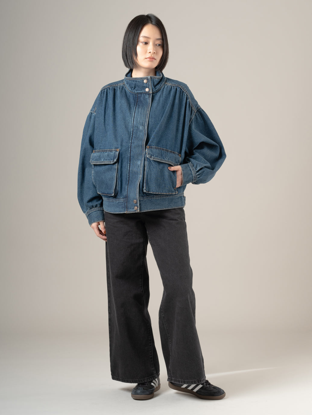 94 BAGGY WIDE LEG ジーンズ ブラック