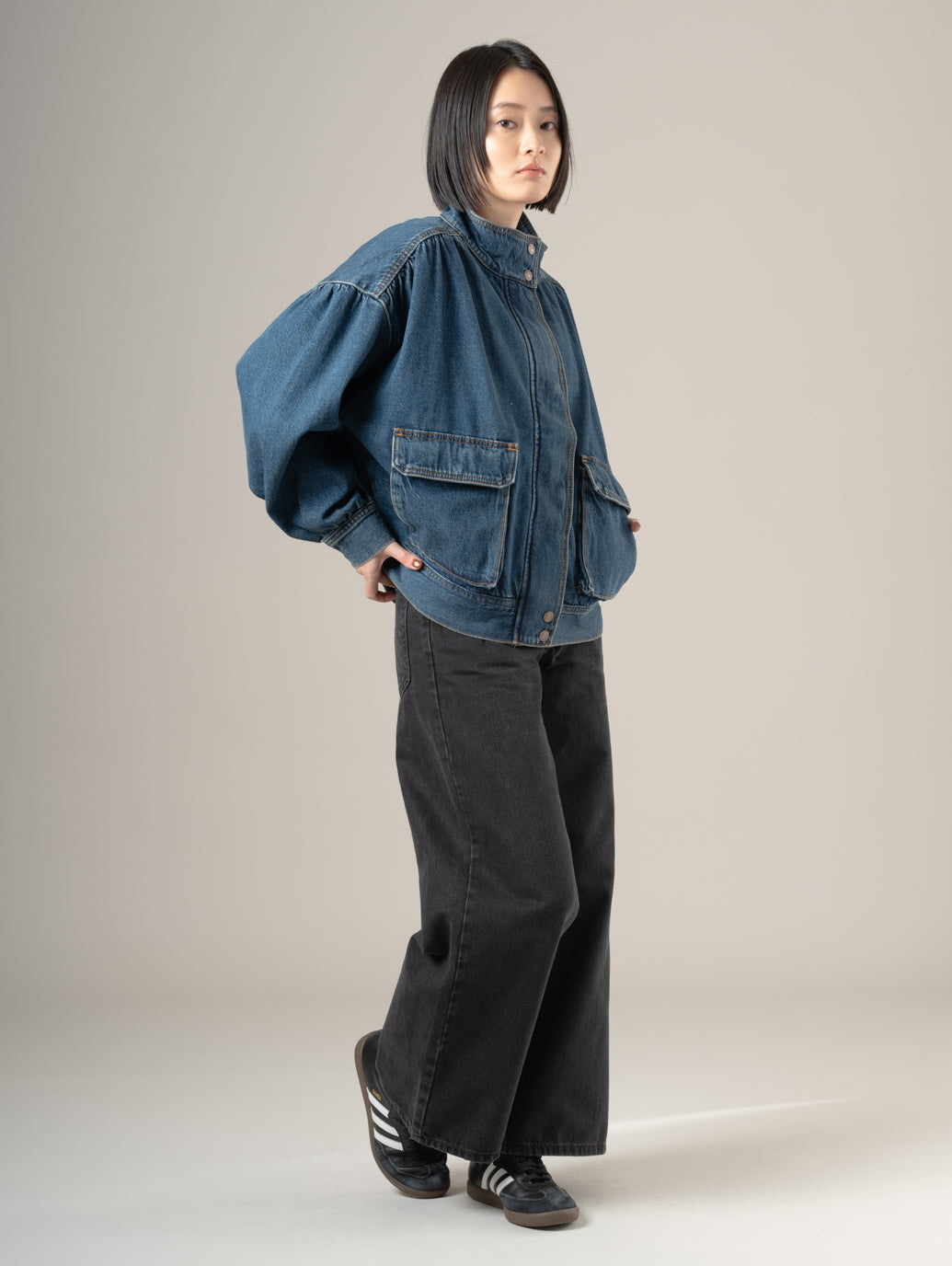 94 BAGGY WIDE LEG ジーンズ ブラック