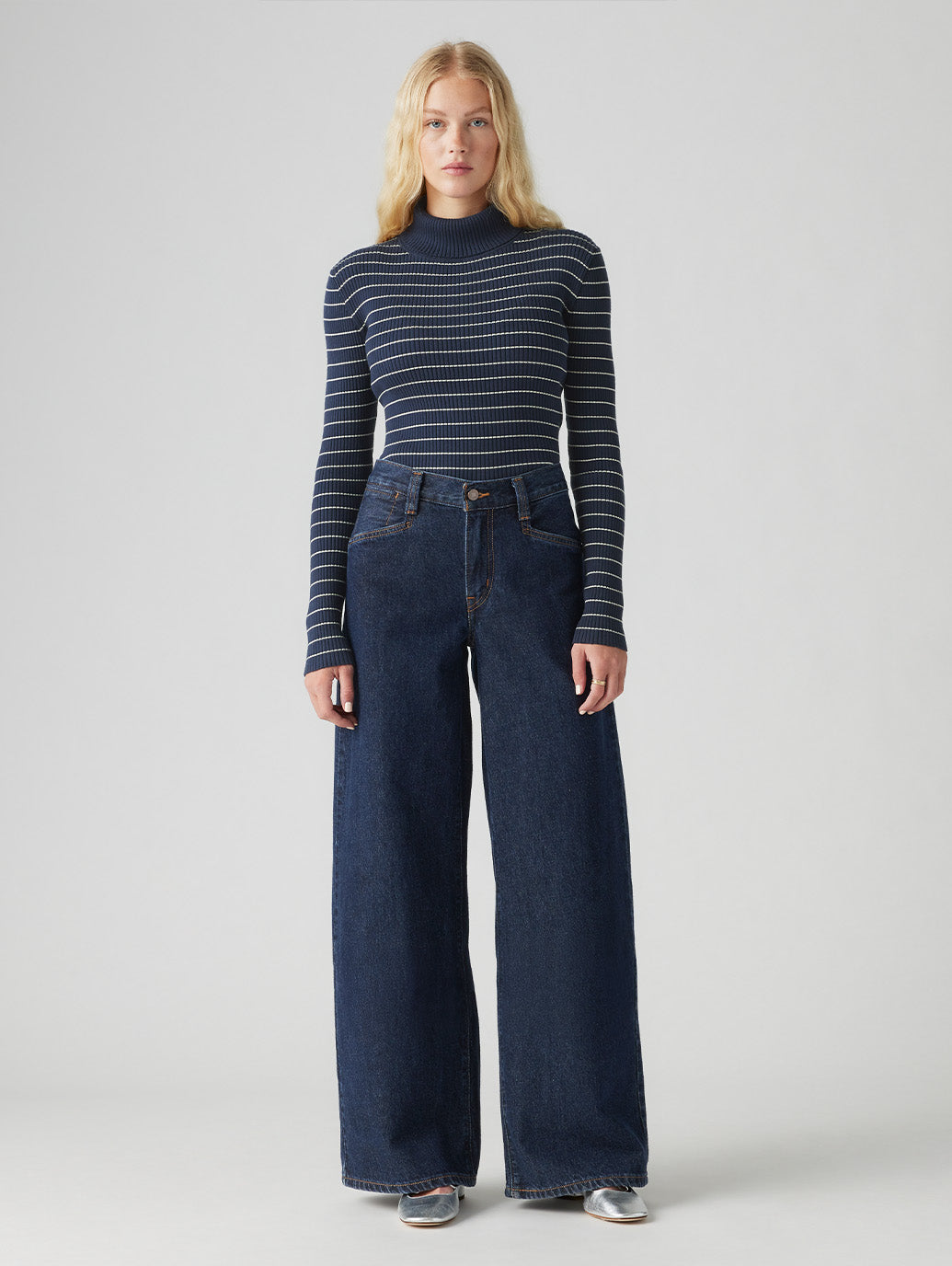 94 BAGGY WIDE LEG ジーンズ ダークインディゴ