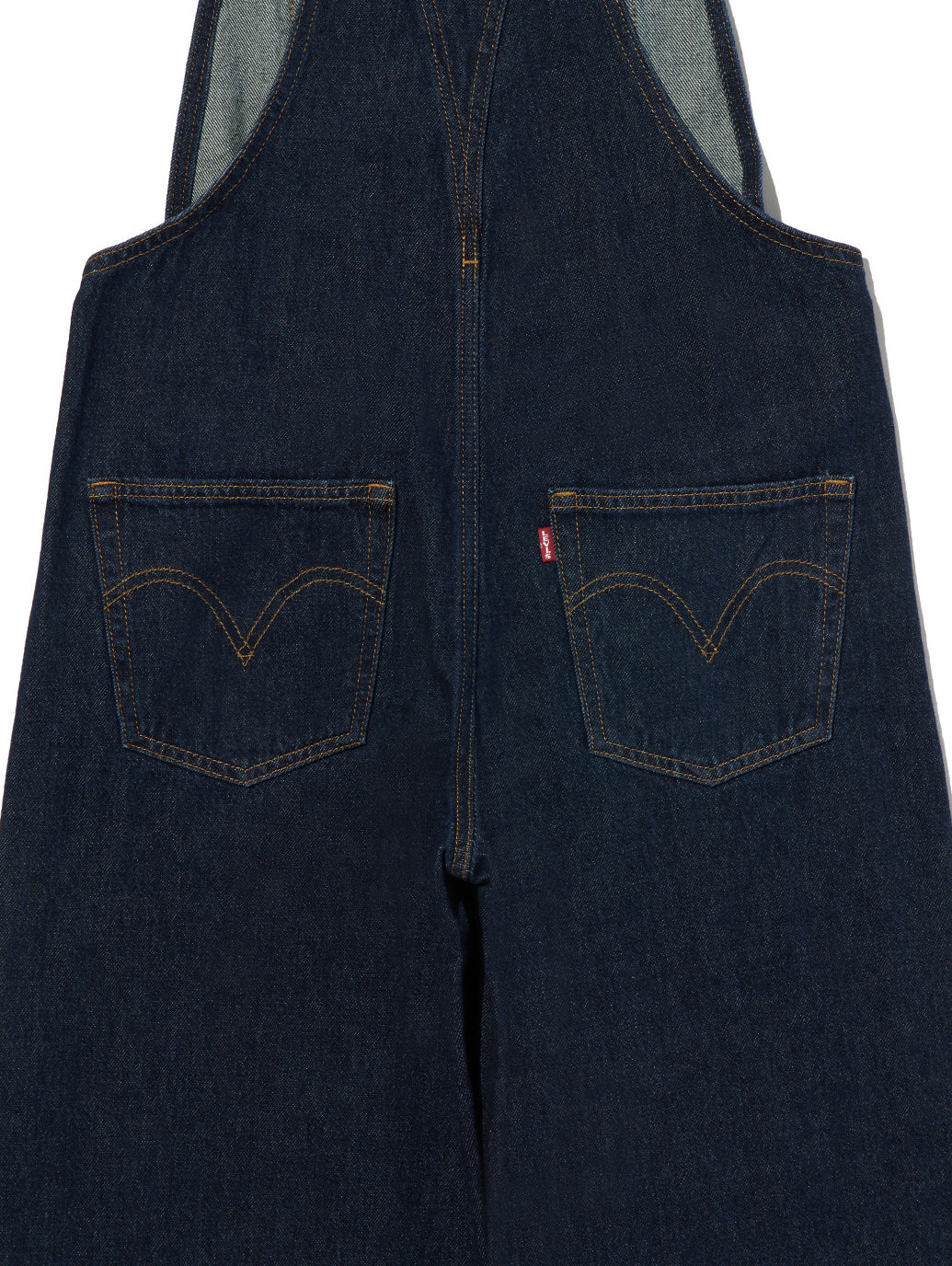 新品、未使用　リバティーオーバーオール　36✖️30 ペイント　未完成　タグ付き BAGGY ハイウエスト オーバーオール ダークインディゴブルー