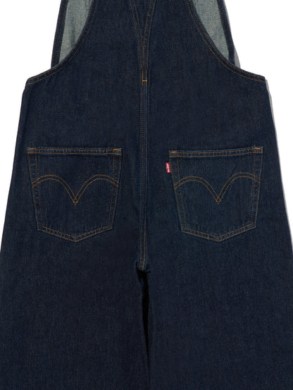 BAGGY ハイウエスト オーバーオール ダークインディゴブルー