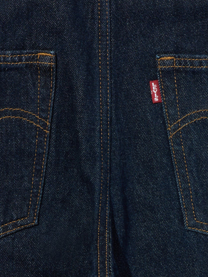 BAGGY ハイウエスト オーバーオール ダークインディゴブルー