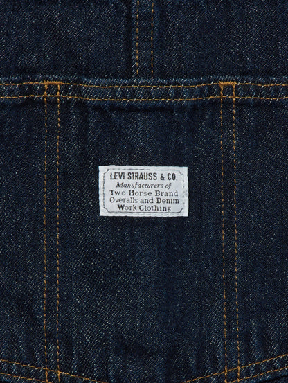 BAGGY ハイウエスト オーバーオール ダークインディゴブルー