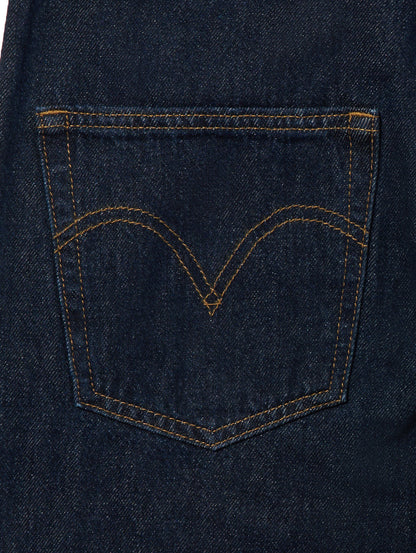 BAGGY ハイウエスト オーバーオール ダークインディゴブルー