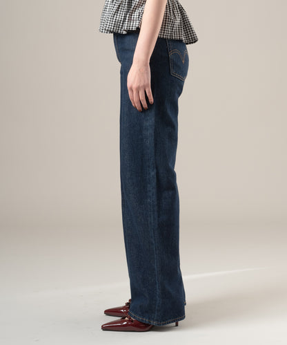 RIBCAGE WIDE LEG ジーンズ ダークインディゴ