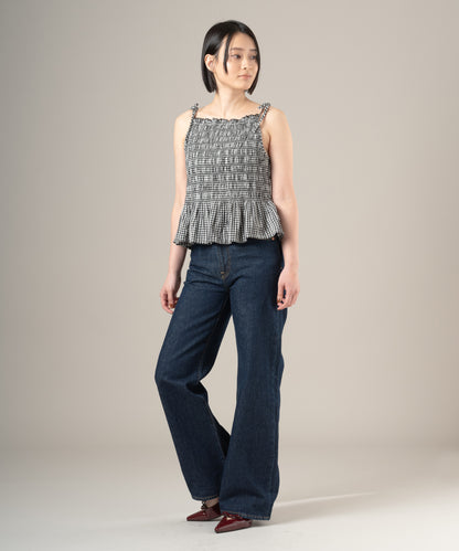 RIBCAGE WIDE LEG ジーンズ ダークインディゴ