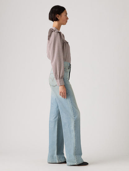 RIBCAGE WIDE LEG ジーンズ ライトインディゴ