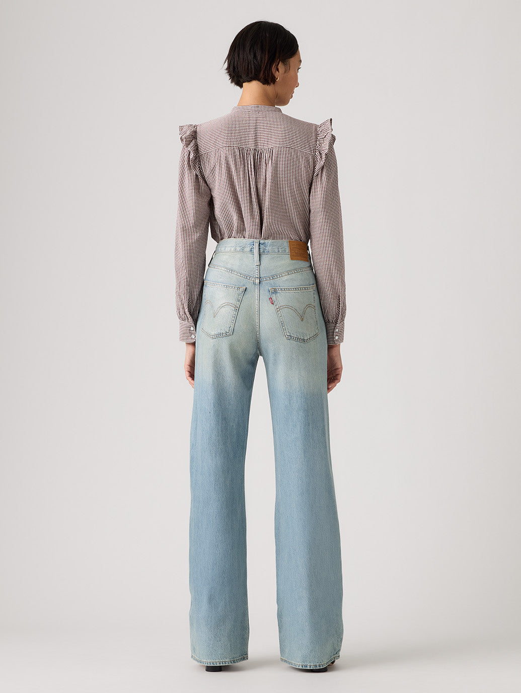 RIBCAGE WIDE LEG ジーンズ ライトインディゴ