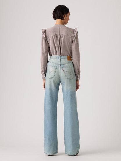 RIBCAGE WIDE LEG ジーンズ ライトインディゴ