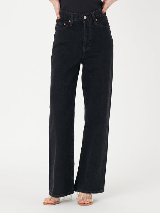 RIBCAGE WIDE LEG ブラック ROSIE POSIE 