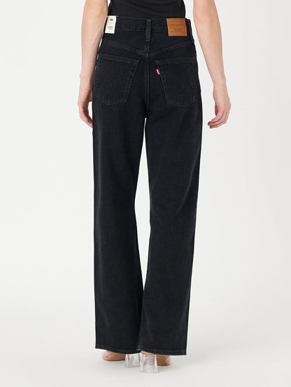 RIBCAGE WIDE LEG ブラック