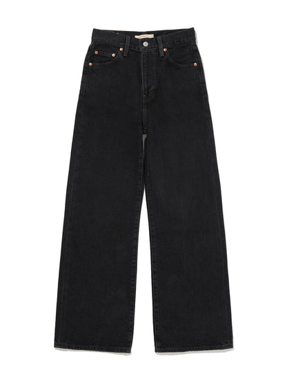 RIBCAGE WIDE LEG ブラック