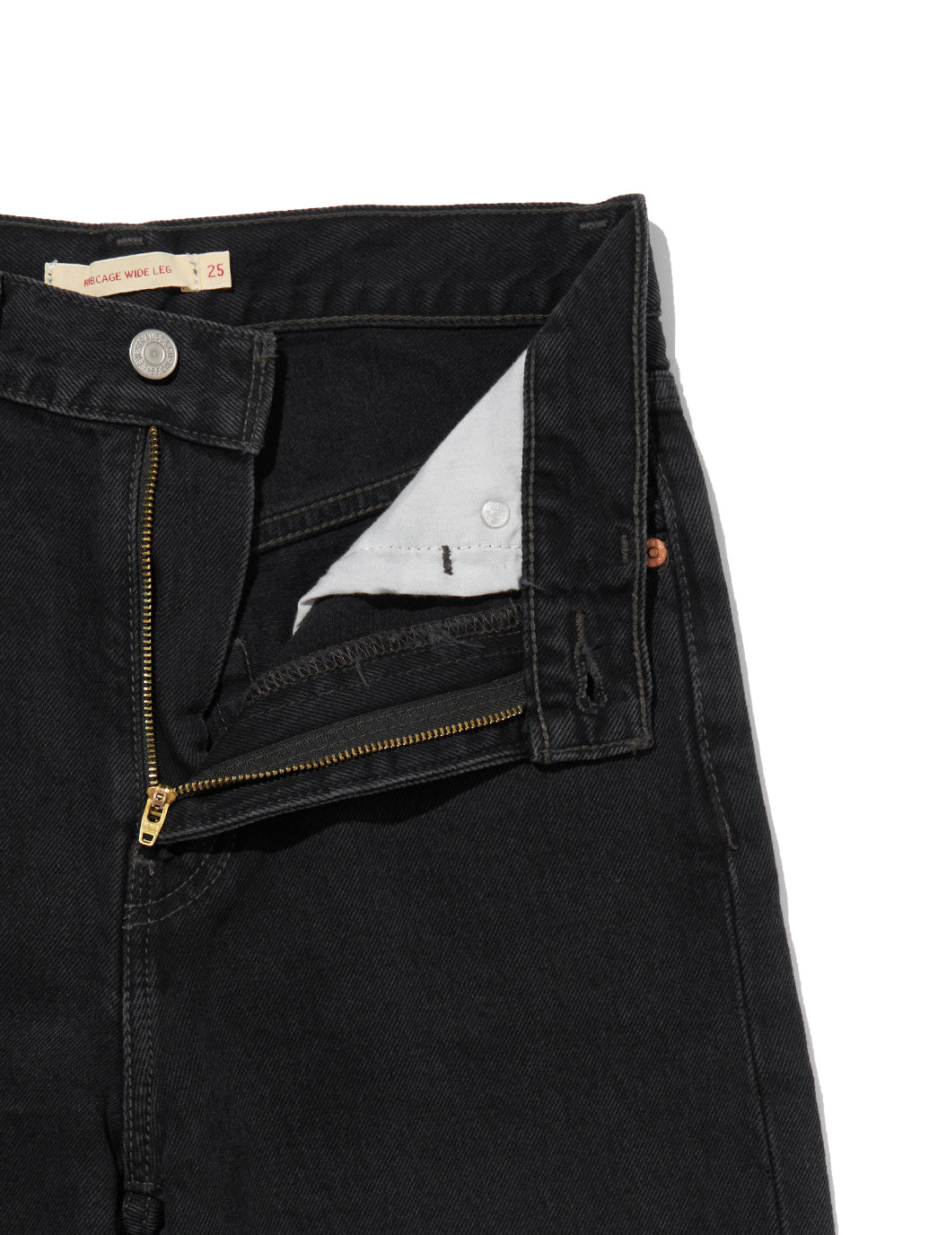 RIBCAGE WIDE LEG ブラック